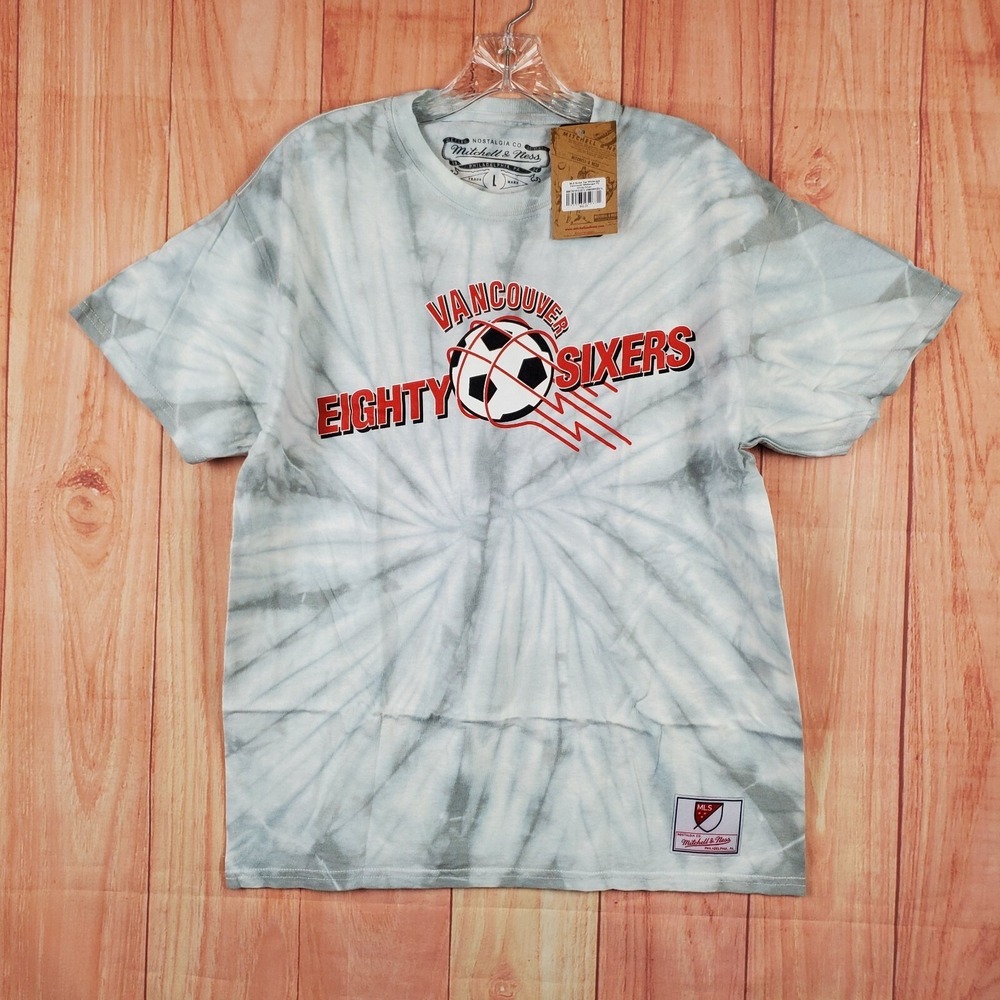 Mitchell & Ness Script Womens T-Shirt Sz Large Slim Fit Gray Vancouver Whitecaps